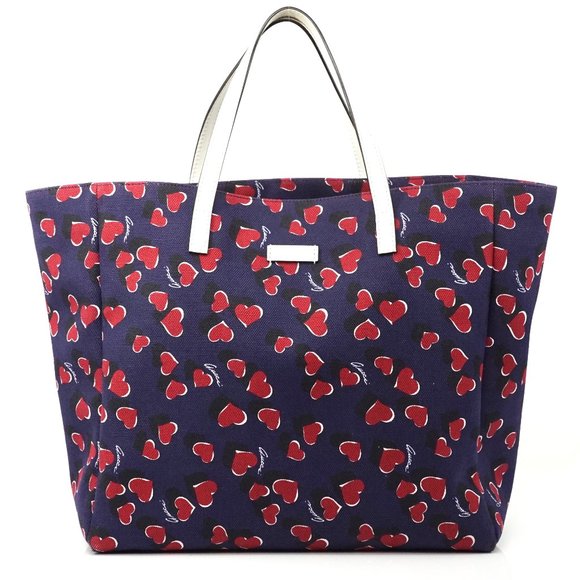 Gucci Handbags - Gucci Heartbeat Navy Red Handbag #N8288C3